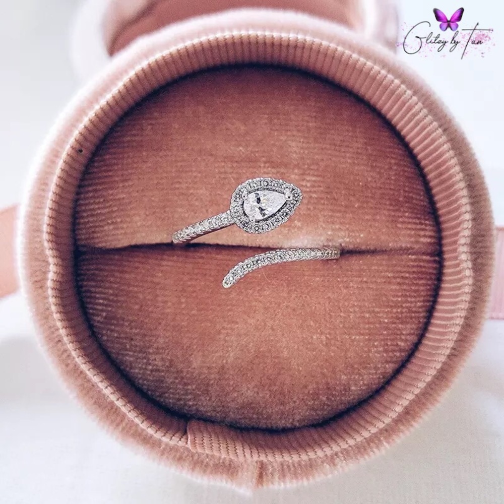 Silver Adjustable Snake Ring